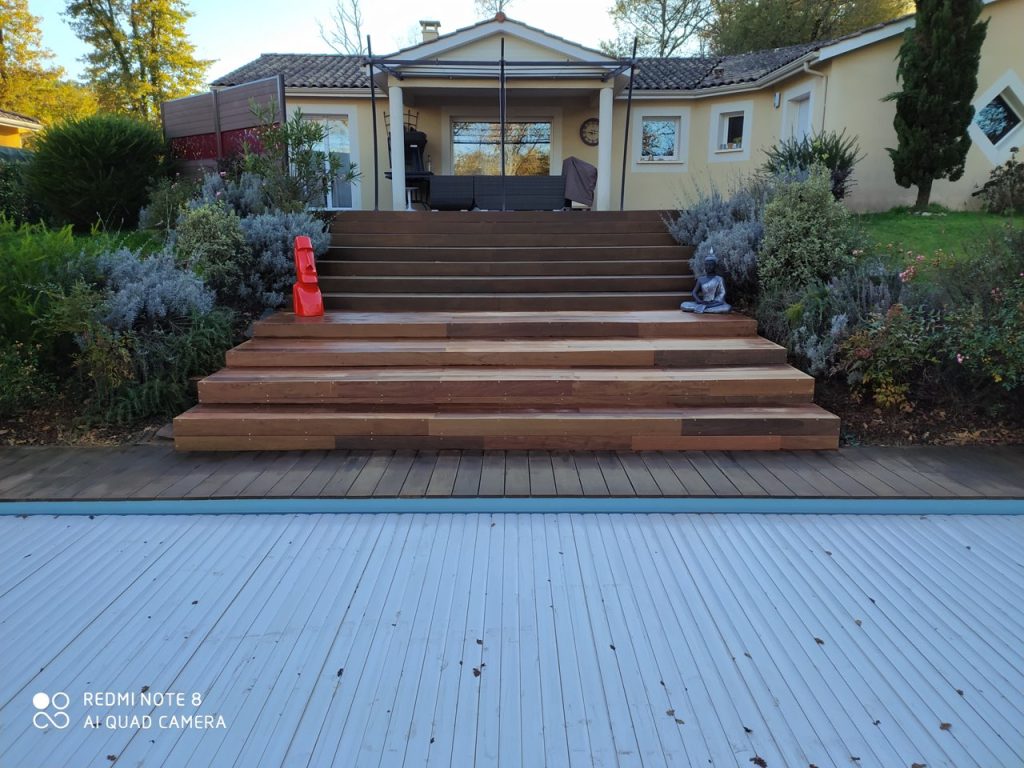 Terrasse escaliers - bois