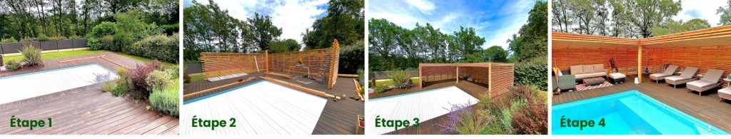 Étapes du montage d'une pergolas